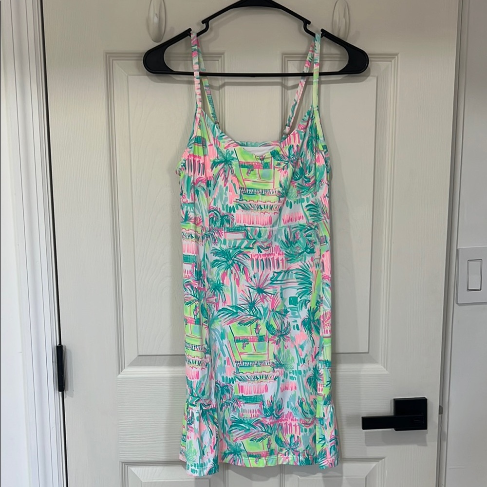 Lilly Pulitzer Pink and Green Floral Dress